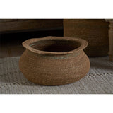 Rana Short Storage Basket - Natural & Moss