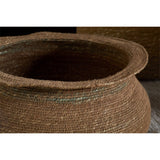 Rana Short Storage Basket - Natural & Moss