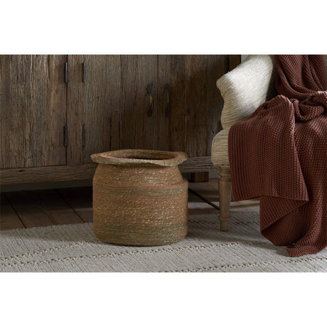 Rana Tall Storage Basket - Natural & Moss
