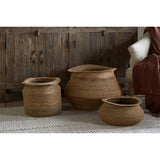 Rana Tall Storage Basket - Natural & Moss