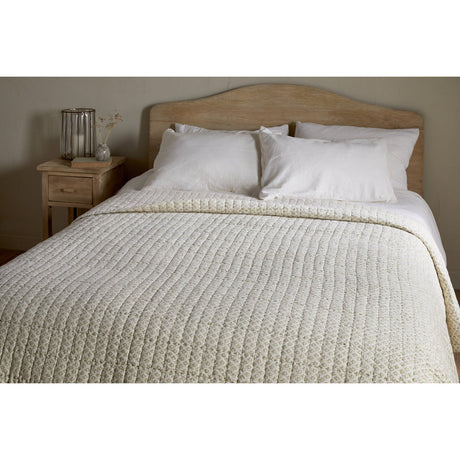 Peplu 220 x 140cm Quilted Bedspread - Sage Green