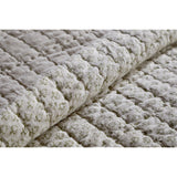 Peplu 220 x 240cm Cotton Quilted Bedspread - Sage Green