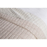 Peplu 220 x 240cm Cotton & Linen Quilted Bedspread - Rust