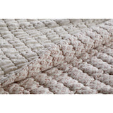 Peplu 220 x 240cm Cotton & Linen Quilted Bedspread - Rust