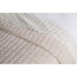 Peplu 220 x 140cm Cotton & Linen Quilted Bedspread - Rust