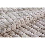 Peplu 220 x 140cm Cotton & Linen Quilted Bedspread - Rust