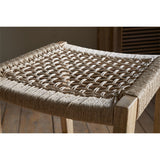 Aamani 70cm Backless Cord Counter Stool - Natural