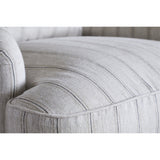 Abe Deconstructed Striped Linen Armchair - Natural