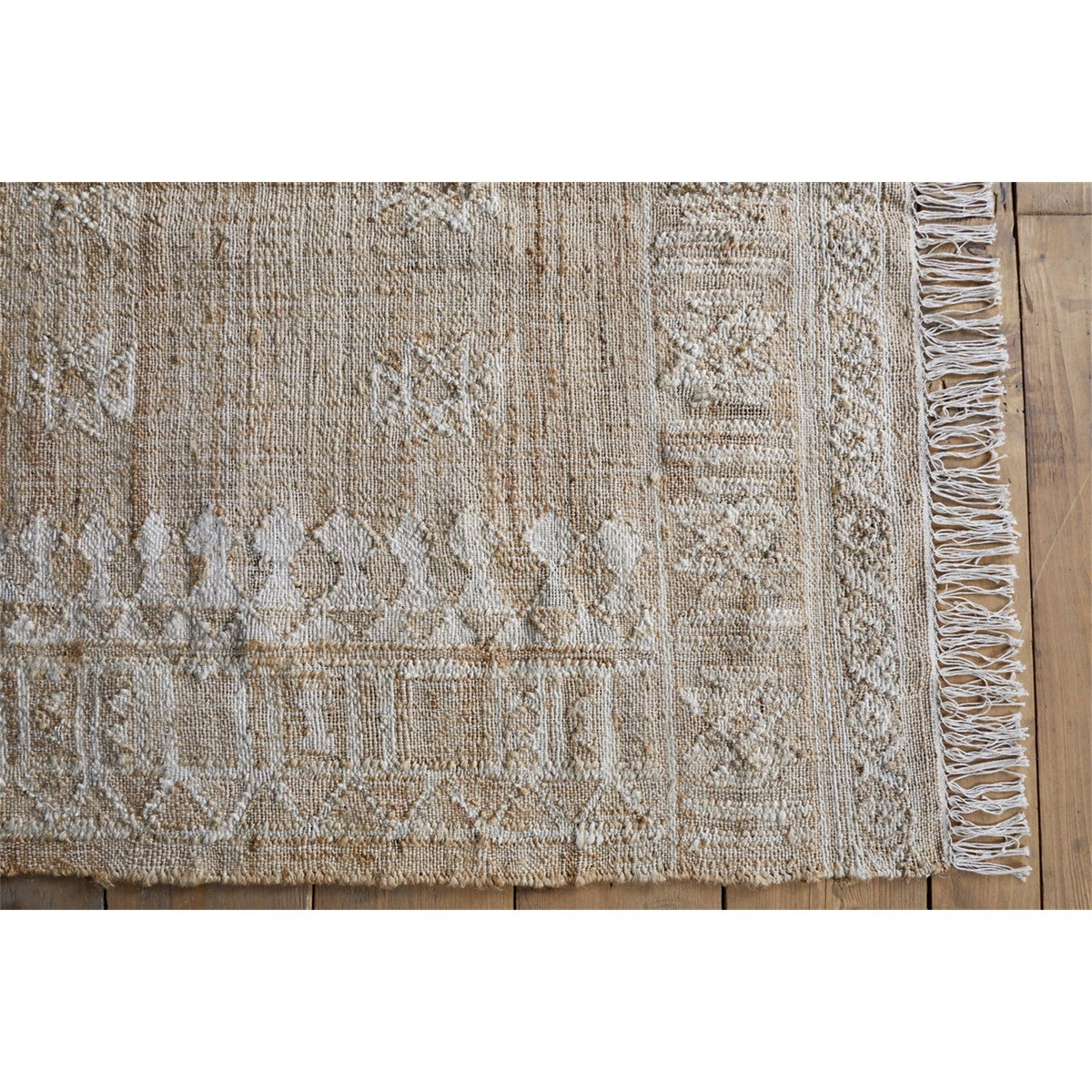 Aqil 150 x 240cm Jute & Cotton Rug - Natural