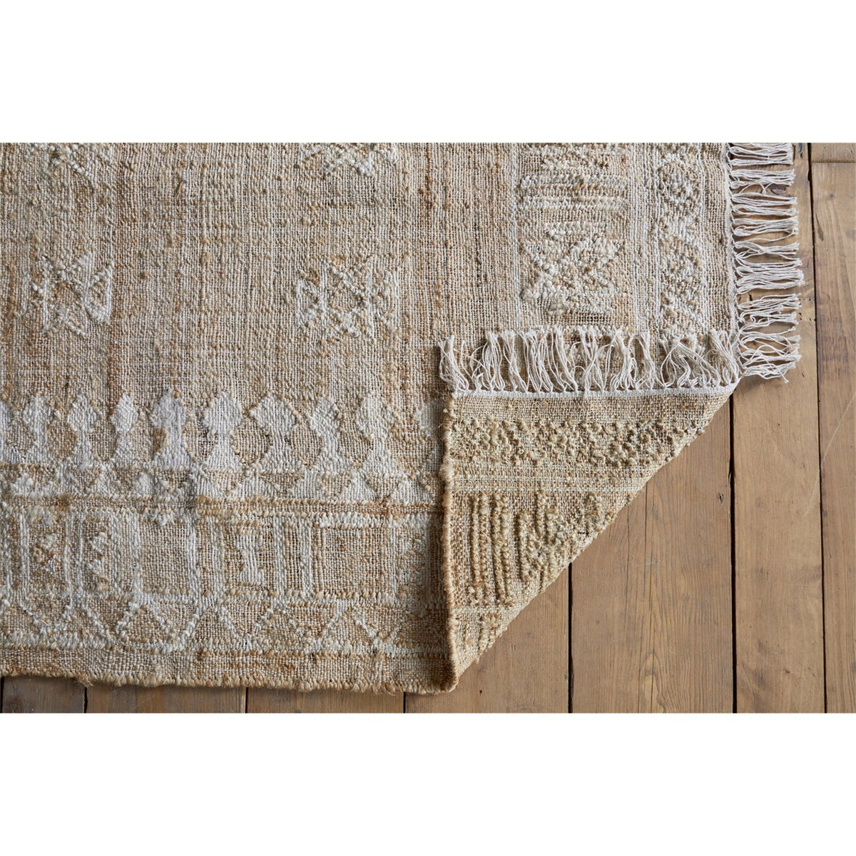 Aqil 150 x 240cm Jute & Cotton Rug - Natural