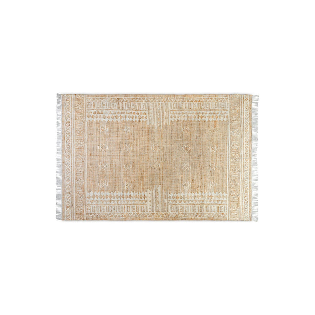 Aqil 200 x 300cm Jute & Cotton Rug - Natural