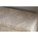 Aranya Cotton & Jute Upholstered Storage Bench - Natural