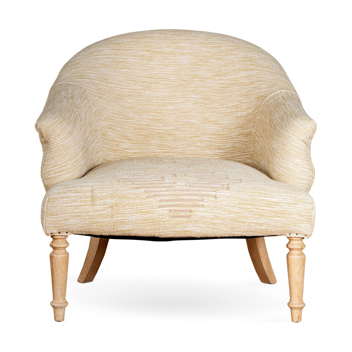 Aranya Cotton & Jute Kilim Armchair - Natural