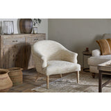 Aranya Cotton & Jute Kilim Armchair - Natural