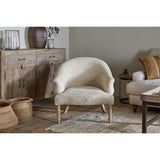 Aranya Cotton & Jute Kilim Armchair - Natural