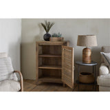 Ibo Reclaimed Wood Slatted Low Cabinet - Natural