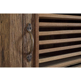 Ibo Reclaimed Wood Slatted Low Cabinet - Natural