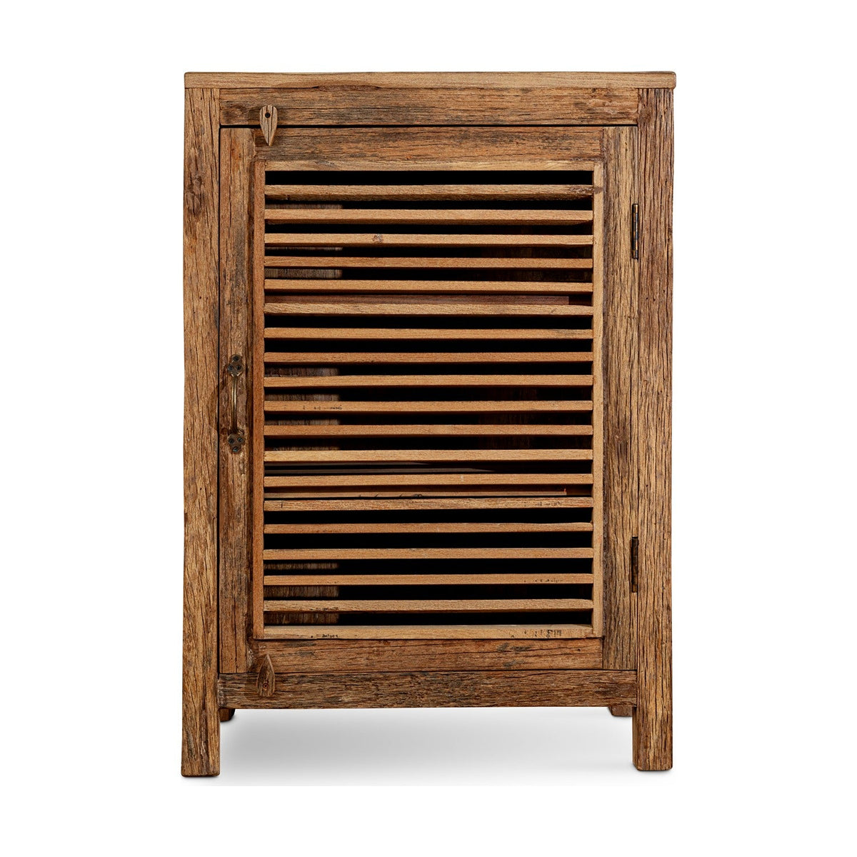 Ibo Reclaimed Wood Slatted Low Cabinet - Natural