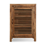 Ibo Reclaimed Wood Slatted Low Cabinet - Natural