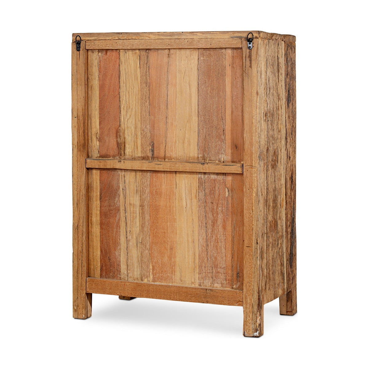 Ibo Reclaimed Wood Slatted Low Cabinet - Natural