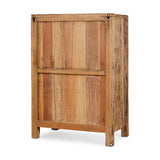 Ibo Reclaimed Wood Slatted Low Cabinet - Natural