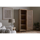 Ibo Tall Reclaimed Wood Slatted Cabinet - Natural