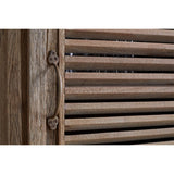 Ibo Tall Reclaimed Wood Slatted Cabinet - Natural