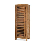 Ibo Tall Reclaimed Wood Slatted Cabinet - Natural