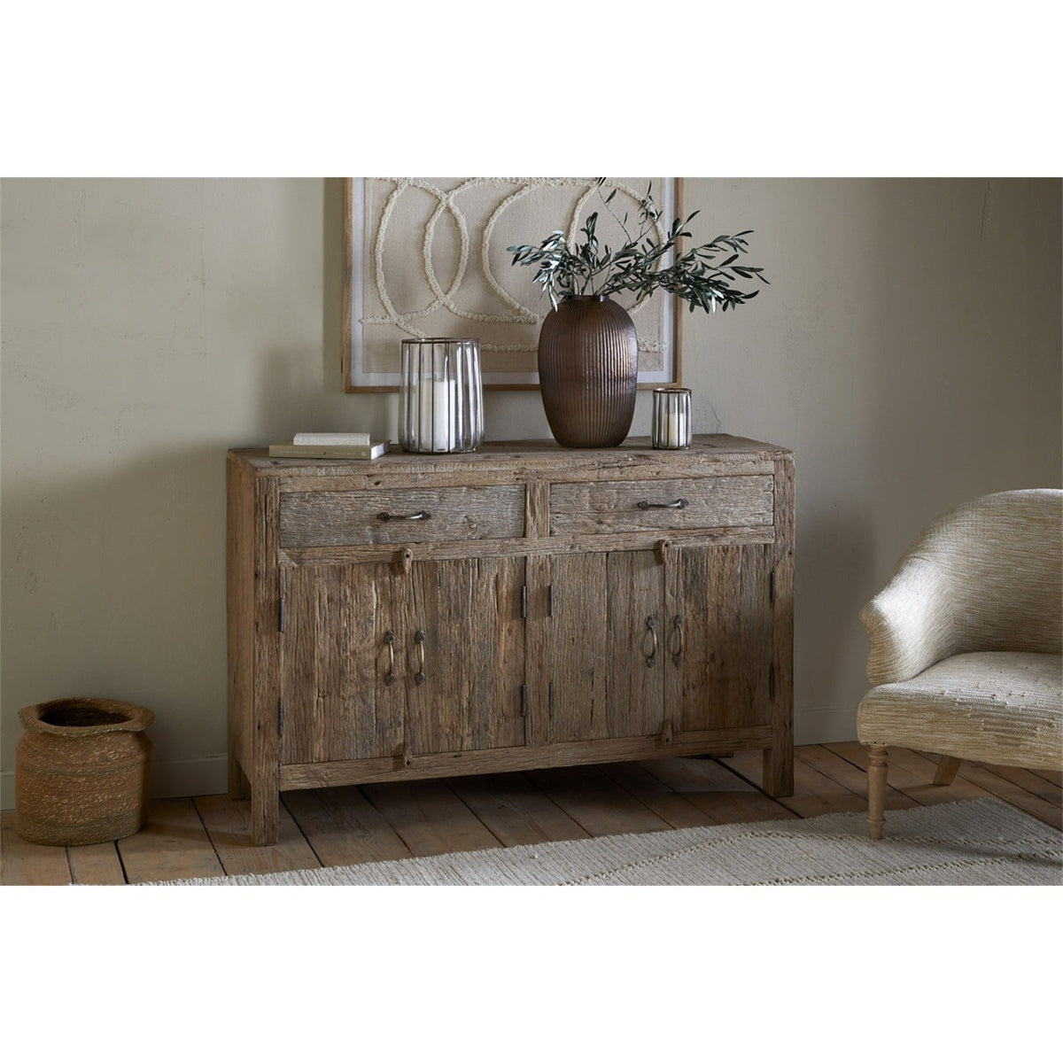 Ibo Reclaimed Wood Sideboard - Natural