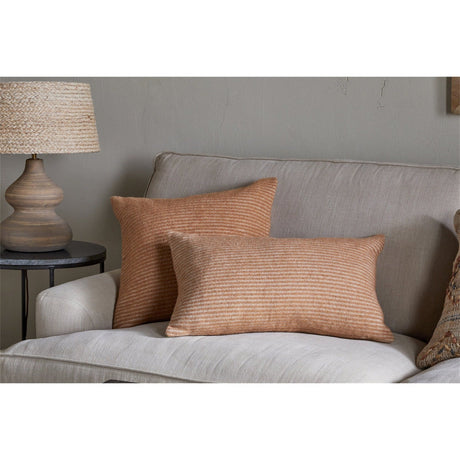 Ilaa 50 x 50cm Striped Wool Cushion Cover - Sand