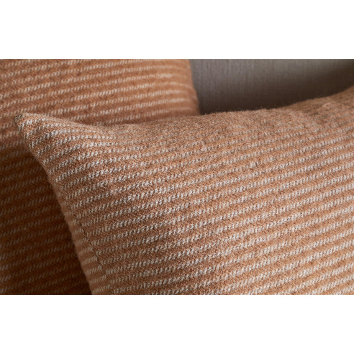 Ilaa 50 x 50cm Striped Wool Cushion Cover - Sand