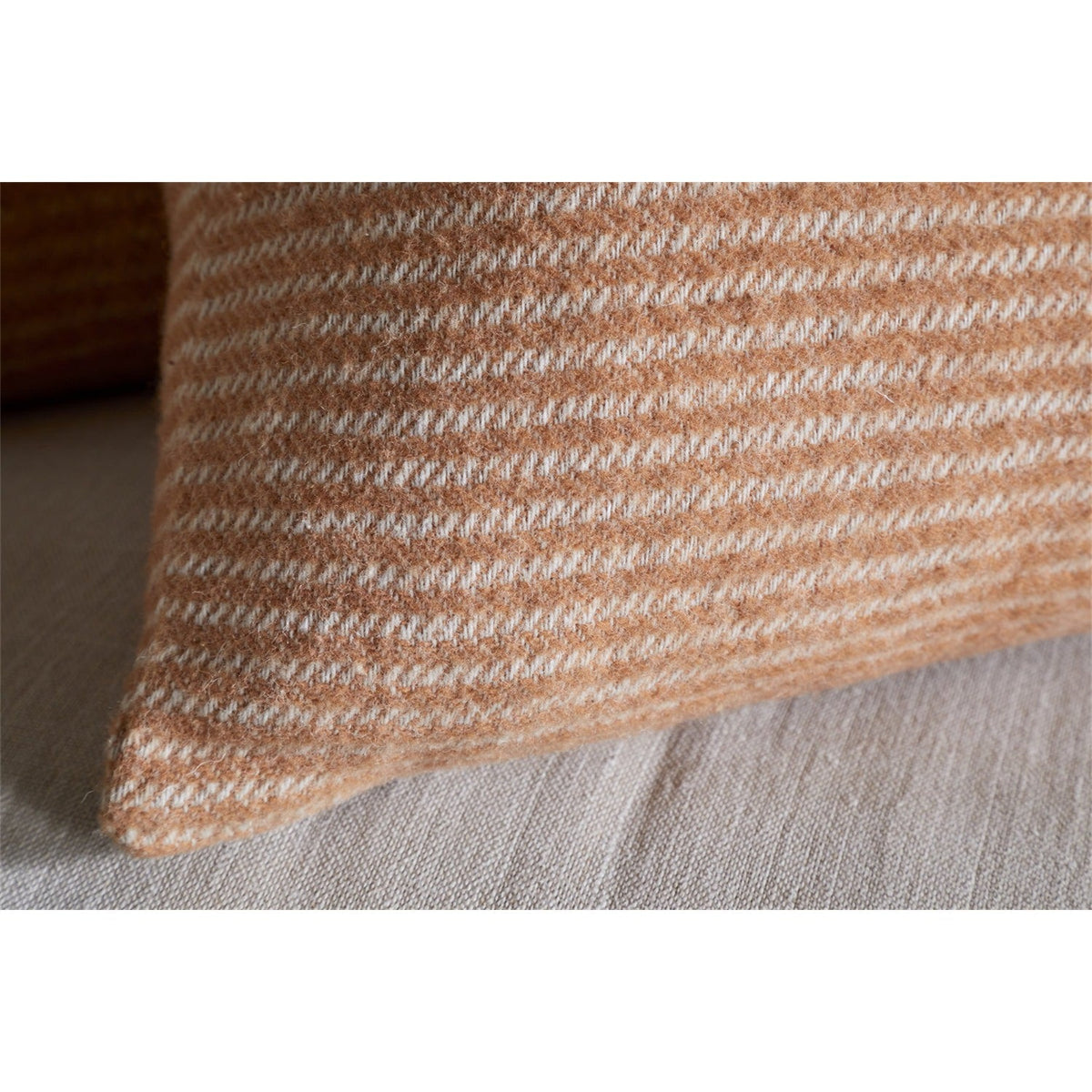 Ilaa 50 x 50cm Striped Wool Cushion Cover - Sand