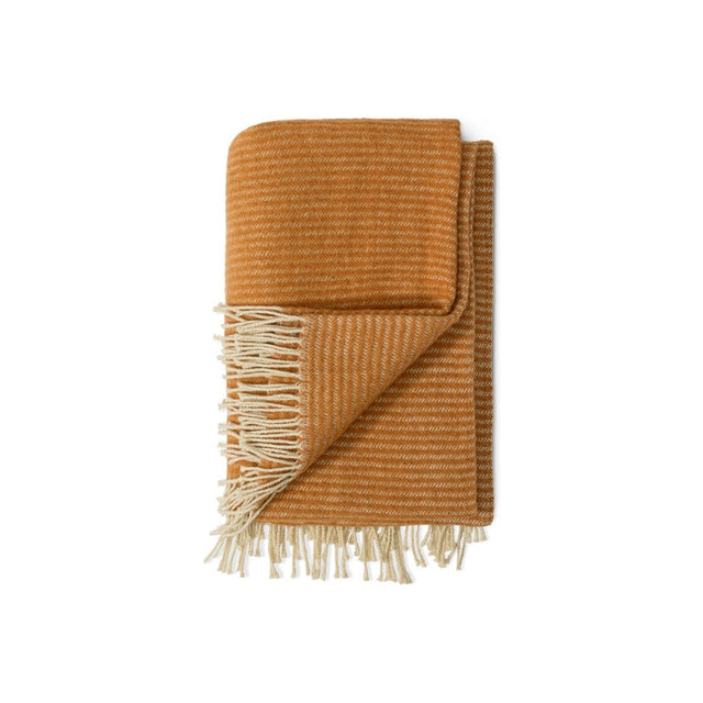 Ilaa Striped Wool Throw - Sand