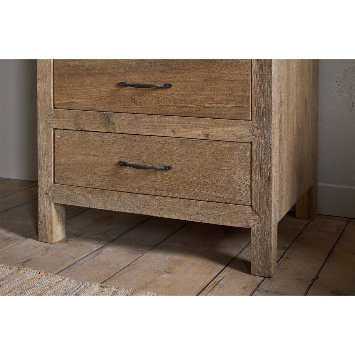 Iya Tallboy Reclaimed Wood Chest of Drawers - Natural