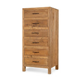 Iya Tallboy Reclaimed Wood Chest of Drawers - Natural