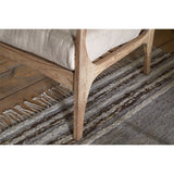 Jaya Acacia Wood & Linen Armchair - Natural