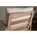 Jaya Acacia Wood & Linen Armchair - Natural