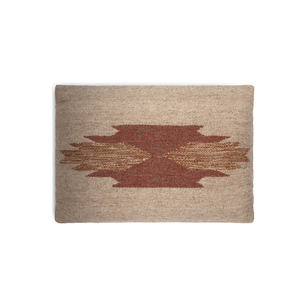 Kabir 60 x 40cm Wool & Cotton Cushion Cover - Rust
