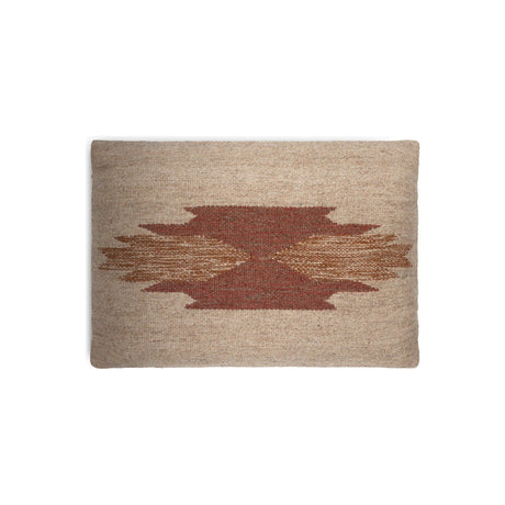 Kabir 60 x 40cm Wool & Cotton Cushion Cover - Rust