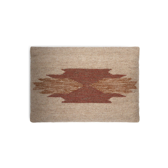 Kabir 60 x 40cm Wool & Cotton Cushion Cover - Rust