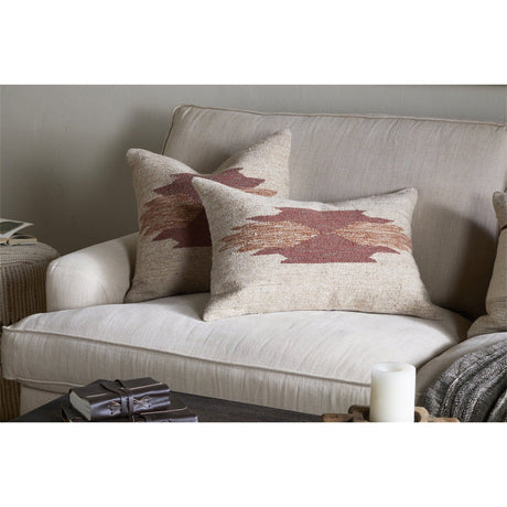 Kabir 50 x 50cm Wool Cushion Cover - Rust
