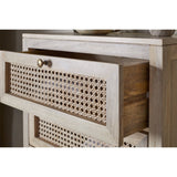 Kanz Mango Wood Tallboy Chest of Drawers - Natural