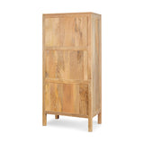 Kanz Mango Wood Tallboy Chest of Drawers - Natural