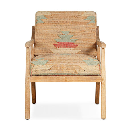Kavya Kilim Occasional Armchair - Natural