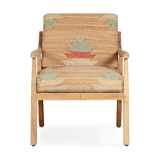 Kavya Kilim Occasional Armchair - Natural