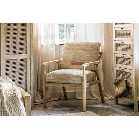 Kavya Kilim Occasional Armchair - Natural