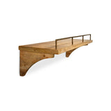 Meera Small Mango Wood & Iron Wall Shelf - Natural
