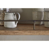 Meera Small Mango Wood & Iron Wall Shelf - Natural
