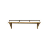 Meera Small Mango Wood & Iron Wall Shelf - Natural