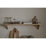 Meera Large Mango Wood Gallery Wall Shelf - Natural